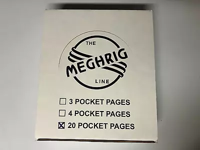 100 MEGHRIG 20 Pocket 2 X 2 Thumb Cut Coin Pages- HEAVY DUTY VINYL • $92.49