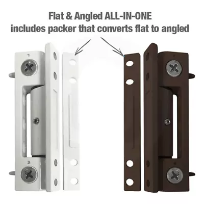 UPVC Butt Door Hinge 100mm - White Brown • £9.99