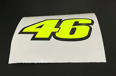 Valentino Rossi 46 Decal Sticker  Decal  X 3  • £3.50