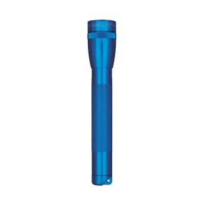 Mag-Lite Mini 2AA Cell Battery Blue Aluminum LED FlashlightBelt Holster SP2211H • $34.12