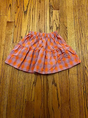 Zara Toddler Girl Skirt Check Coral Purple Size 3-4 Years • $8