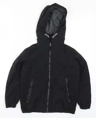 Blue Zoo Boys Black Basic Coat Size 7-8 Years Zip • £4.05