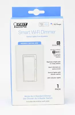 Feit Smart Wi-Fi LED Dimmer Switch 3 WAY Works With Alexa Google Siri • $19.95