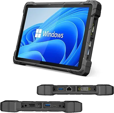 10.1  Touch Screen Rugged Windows Tablet PC Computer GPS+Wi-Fi+4G LTE+128GB IP67 • $549