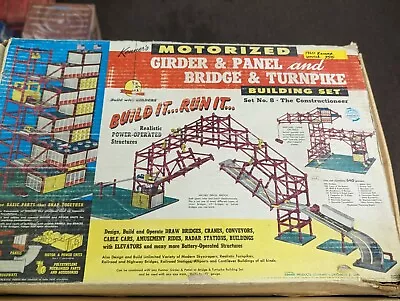 Kenner Motorized  Girder & Panel With Bridge & Turnpike Building Set No. 9 • $65