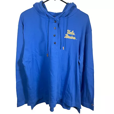 Champion UCLA Bruins Hoodie Womens Size Large Blue Yellow Pullover New NWT • $19.18