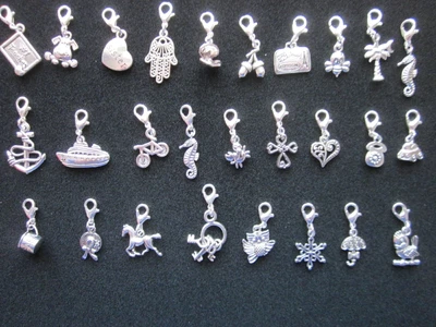 £2.25 • Buy   Clip On Charms -Tibetan Silver -Bracelets 