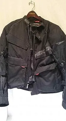 Vintage Teknic Motorcycle Riding Padded Jacket Size 44 Black • $139.12