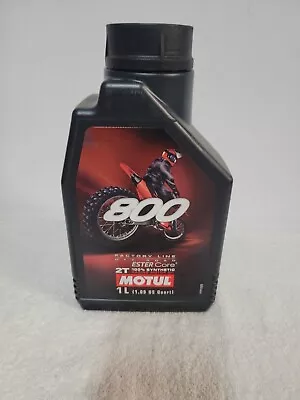 1 Quart Motul 800 2T Factory Line Off Road Ester Core 2T Racing Motor Oil  • $17