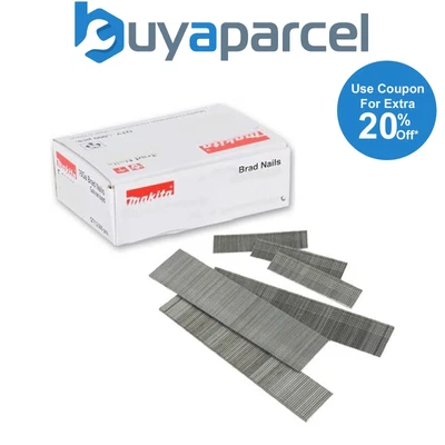 £14.99 • Buy Makita P-45967 50mm 18 Gauge Brad Nails Box Of 5000 For AF505 AF506 Air Nailer