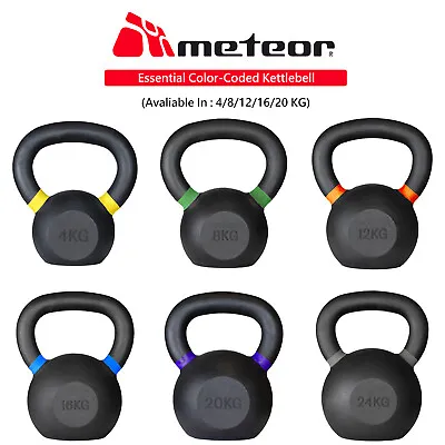 METEOR Cast Iron Kettlebell Powder Coating Cross Weight Lifting Dumbbell Gym • $30.95