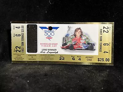 Vintage 1991 Indianapolis 500 Indy Motor Speedway Race Corp. Ticket Stub • $9.95