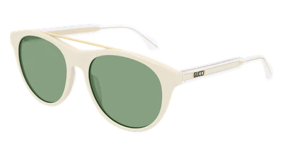 $331.51 • Buy Gucci Sunglasses GG0559S  005 Ivory Green Man