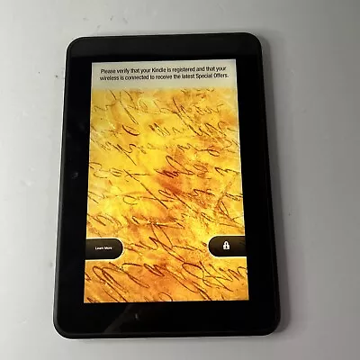 Amazon Kindle Fire HD 2nd Generation 3HT7G 8.9  16GB Wi-Fi Black Tablet • $14.99