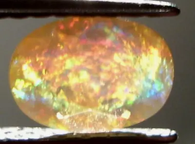 .48ct Valuable Mexican Precious Opal With Contra Luz Color Play 7x5mm SPECIAL • $15.99