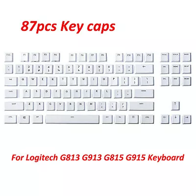 A Full Set G915 TKL 87 Key Caps White For Logitech G813 G913 G815 G915 Keyboard • $47.99