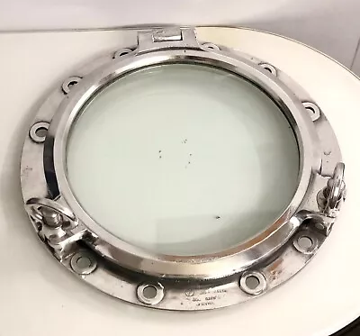 Original Aluminum Metal Vintage Salvage Ship Wall Deco Round Porthole Window • $376