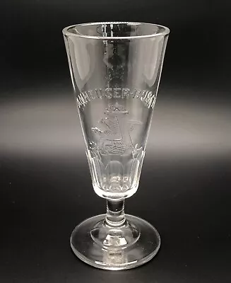 Anheuser-Busch Pre Pro Embossed Beer Glass / Vtg Tavern Barware / Man Cave Bar • $5.99