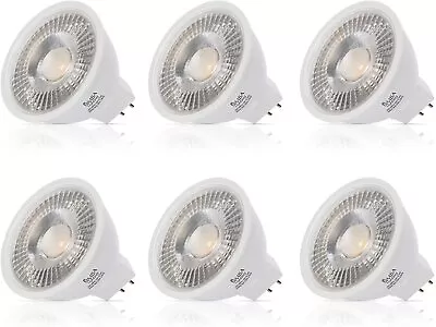 [6 Pack] LED MR16 3.5W 12V 20W Halogen Replacement Bulbs GU5.3 Bi-Pin 5000K • $19.95