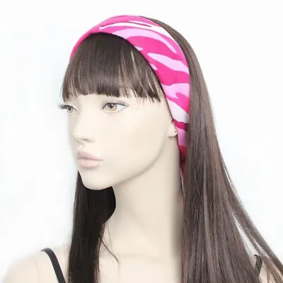 Camouflage Bandana Bandanna Headwear Hair Band Scarf Neck Wrist Wrap  Pink • £2.99