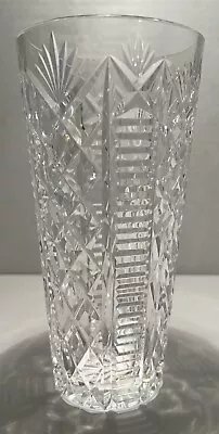 Waterford Diamond Cut Textured Crystal 8 Inch Flower Vase • $66