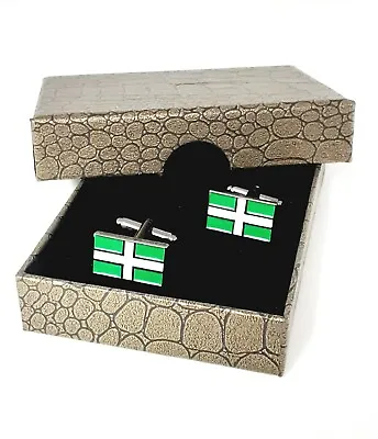 £7.99 • Buy England DEVON Saint Petroc Cufflinks, Novelty   Gift Box.  Mens Ref 3-18