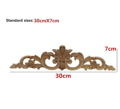 $14.99 • Buy 1x Shabby Chic Flourish Furniture Moulding Applique Carving Onlay Wooden Cabinet