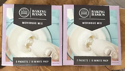 2 Boxes - Baking Basics Meringue Mix - Powder 2 Packets 10 Minute Prep • $22