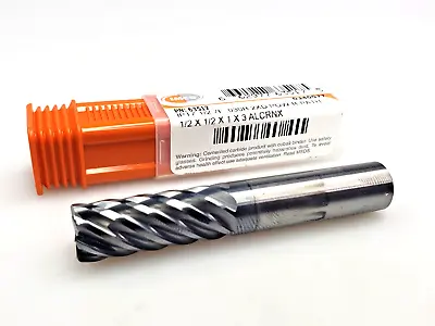 IMCO 1/2  X 1/2 X 1 X 3 R.03 Solid Carbide End Mill POW-R-PATH 7 Flute 63517 • £94.97