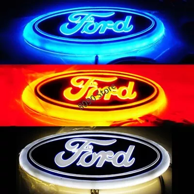 5D LED Light Car Front Rear Emblem Badge For Ford Explorer Fiesta Focus Mondeo • $36.60