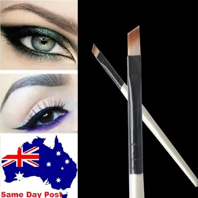 Professional Elite Angled Eyebrow Brush Eye Liner Brow Makeup Cosmetic Tool New • $4.95