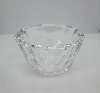 Vintage Orrefors Sweden Small Crystal Bowl Candy Dish Flower Bowl Signed Labeled • $27