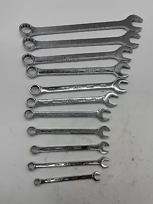 Mac Tools 11Pc SAE Knuckle Saver Combination 12 Point Wrench Set • $200