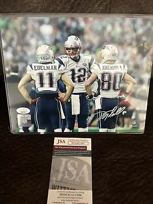 DANNY AMENDOLA Signed 8x10 Photo New England Patriots Super Bowl Tom Brady JSA • $69.99