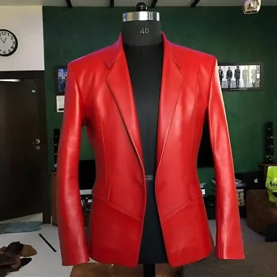 Handcrafted Leather Jacket For Men Stylish Outerwear For Every Occasion • $127.88
