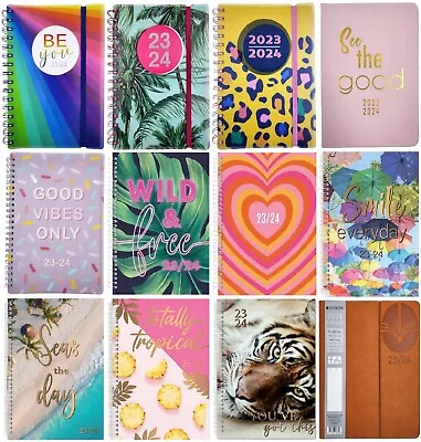 £4.69 • Buy 2023-2024 A5 Week To View Academic Diary Hardback Spiral Student Teacher Diary