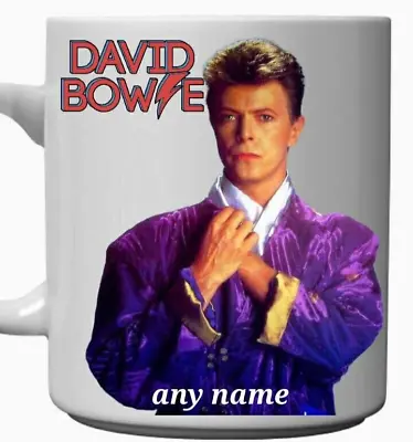 David Bowie Personalised Gift Mug-new For 2023/24 Music Collection • £8.30