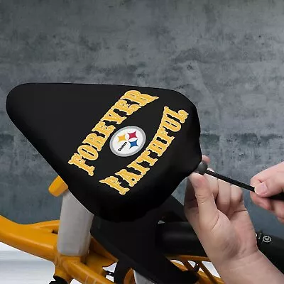 Forever Faithful Pittsburgh Steelers Bike Seat Cover Soft Fit For Most Saddles • $9.99