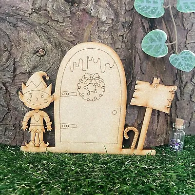 £3.50 • Buy MDF Wooden Fairy Door Craft Blank Ready To Decorate FK ELF BOY