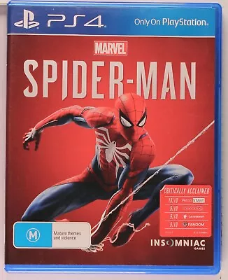 Marvel Spider-Man (Sony PlayStation 4 2018) PS4 Inc Manual • $19.49