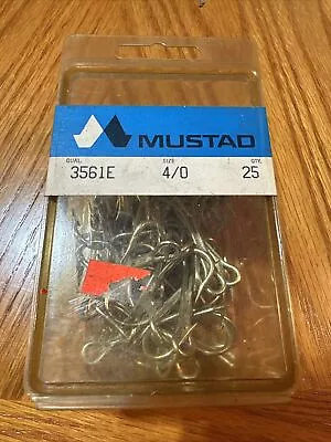 Mustad Treble Hooks 3561E-4/0-25 Duratin 2X Strong Triple Hook • $16.95