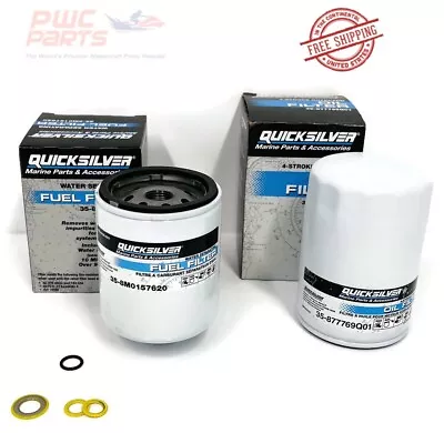 MERCURY VERADO L6 Quicksilver 200/225/250/300/ 350 100 HR Kit Oil Fuel Filter • $129.95