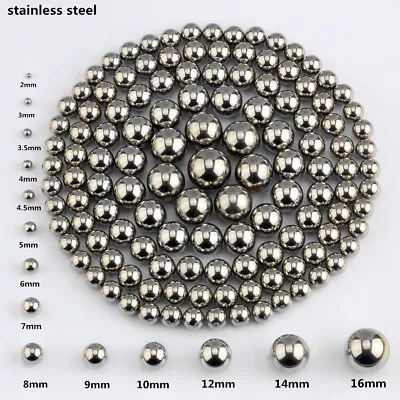 Lot Dia Bearing Balls High Quality  Stainless Steel Precision 1.5-16mm 10-10000x • $5.28