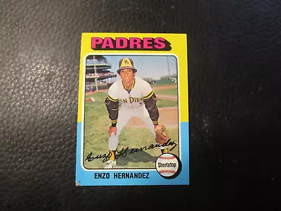 1975  Topps Card#84  Enzo Hernandez   Padres     Exmt • $0.11