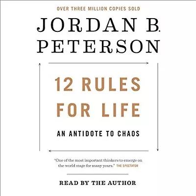 12 Rules For Life: An Antidote To Chaos - Jordan B. Peterson  - AUDIOBOOK CD • $14