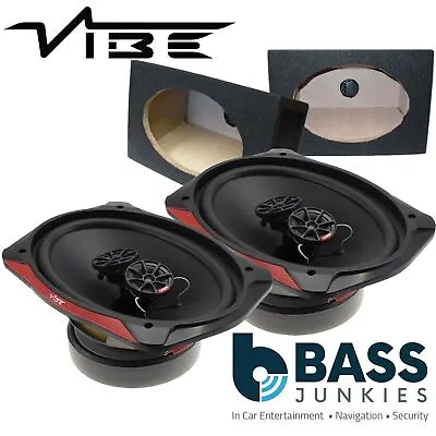 £109 • Buy Vibe SLICK 69.2 3 Way 960 Watts 6x9  Car Van Parcel Shelf Speakers & Black Boxes