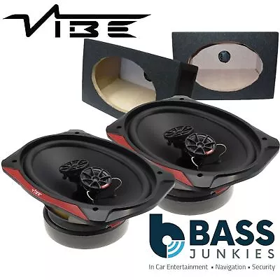 Vibe SLICK 69.2 3 Way 960 Watts 6x9  Car Van Parcel Shelf Speakers & Black Boxes • £109