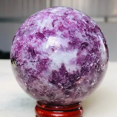 260g Natural Purple Mica Quartz Crystal Sphere Reiki Mineral Healing K901 • $3.54