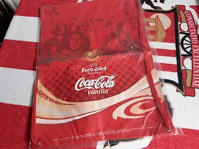 BNWT Rare Coca Cola Vanilla UEFA Euro 2004 Gym Sports Nylon Draw String Bag  • £12