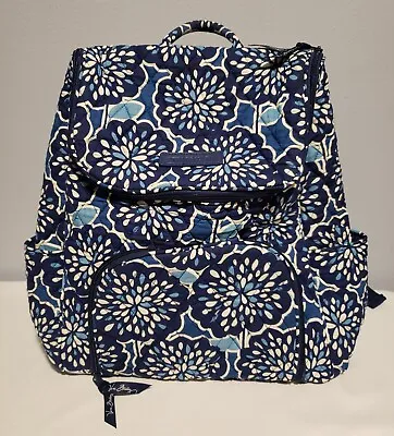 Vera Bradley Blue Petal Splash Floral Travel / School Backpack • $18.50